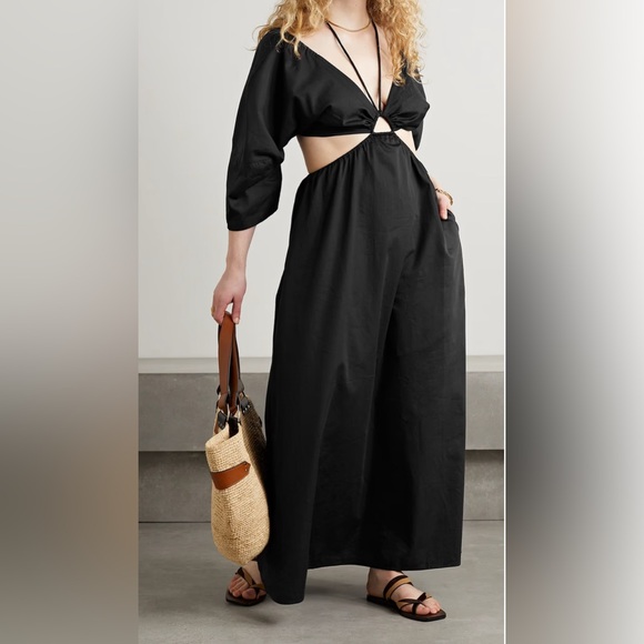 Mara Hoffman  Shaina cutout cotton-poplin halter neck maxi dress NWT Size 2X - Picture 1 of 11
